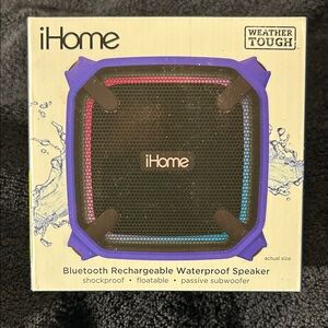 iHome Weather Tough Speaker - Black and Purple